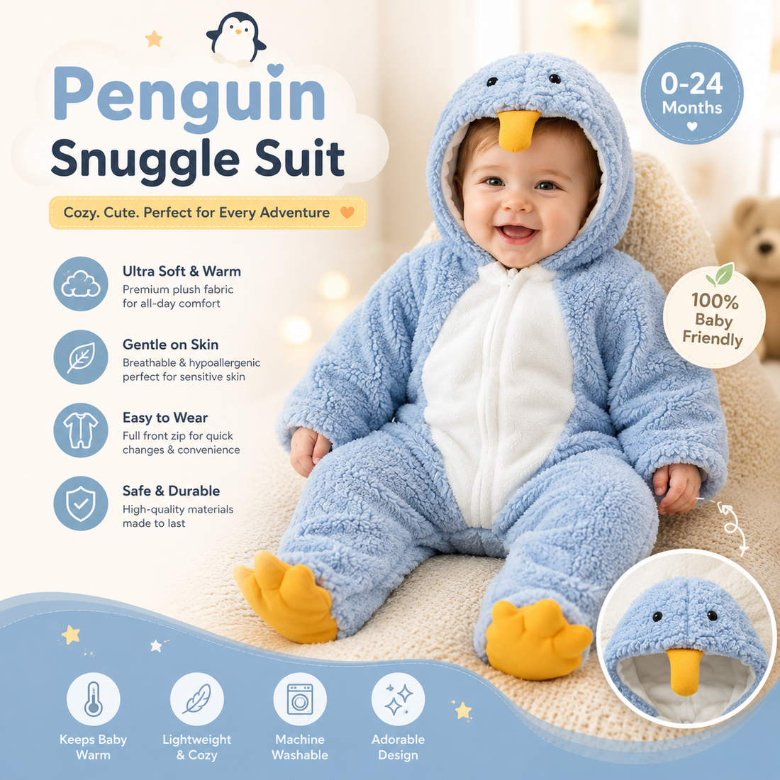 Penguin Snuggle Suit By Alimiko