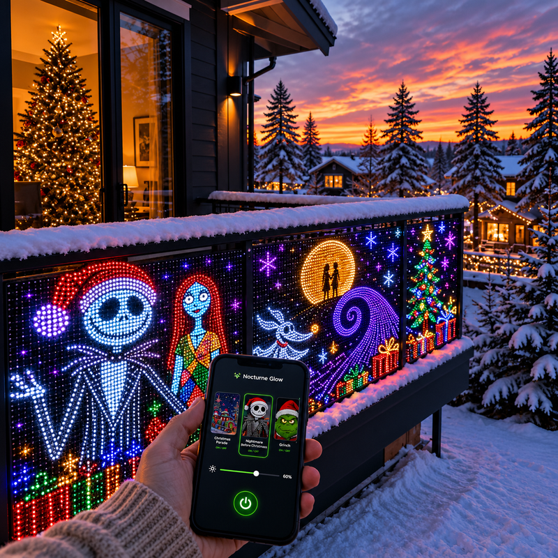 Smart Christmas Curtain By Alimiko